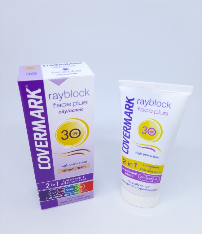 COVERMARK RAYBLOCK FACE OILY ACNEIC SPF30 SOFT BROWN 50ML
