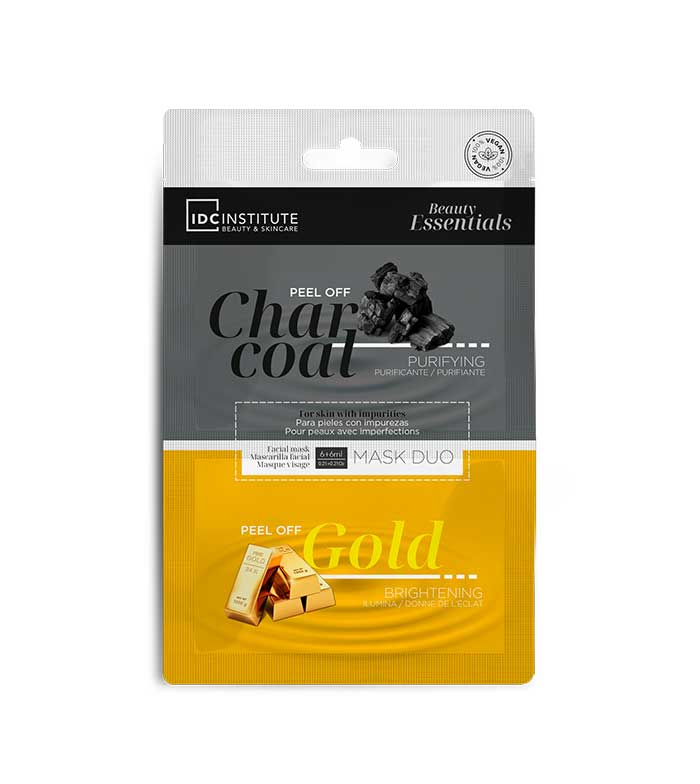 IDC INSTITUTE MASK DUO CHARCOAL &amp; GOLD PEEL OFF