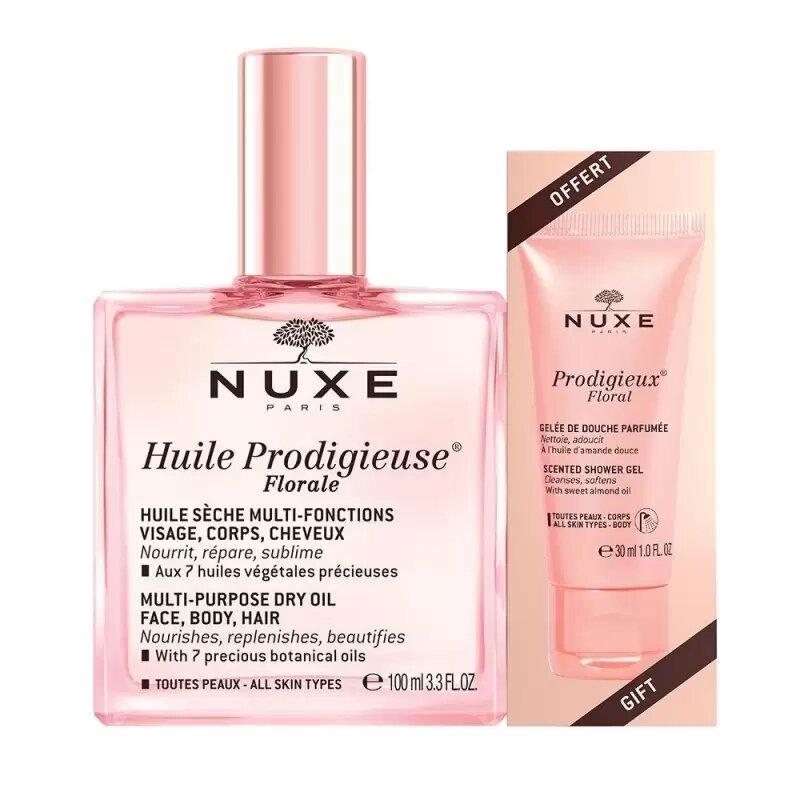 NUXE PACK HUILE PRODIGIEUSE FLORALE 100ML+GELEE DOUCHE 30ML OFFERT