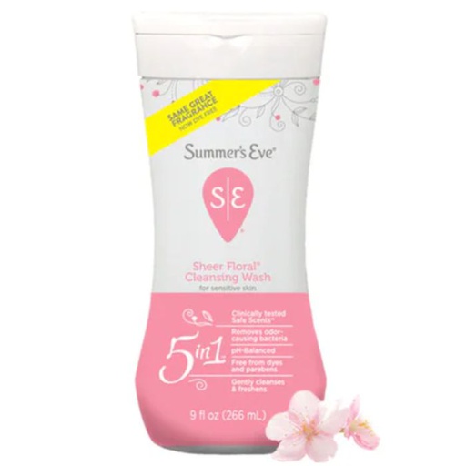 SUMMER'S EVE SHEER FLORAL CLEANSING WASH 266ML