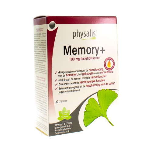 PHYSALIS MEMORY+ 100MG FOSFATIDYLSERINE 30 CAPSULES