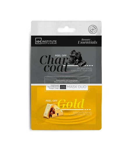 [77024] IDC INSTITUTE MASK DUO CHARCOAL &amp; GOLD PEEL OFF