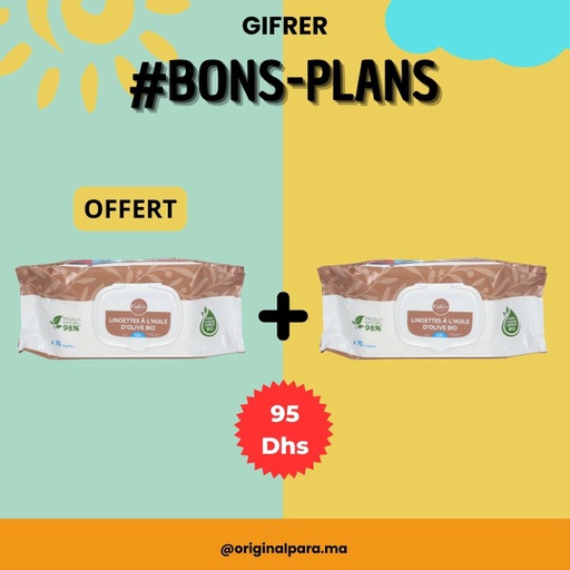 [00850008] GIFRER LINGETTES BEBE*70